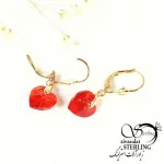 گوشواره آویز قلب سوارسکی برند ژوپینگ کد 10223