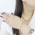 سرویس طرح طلا با روکش آب طلا کد 13380