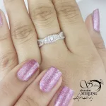 انگشتر نقره دور نگین عیار925 کد 18637
