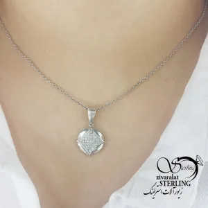 گردنبند نقره ایتالیا طرح کلاسیک کد 18643