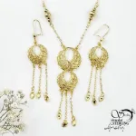 سرویس مجلسی حلقه ای طرح طلا کد 18706