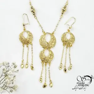سرویس مجلسی حلقه ای طرح طلا کد 18706
