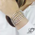 پک النگو طلاروس موجدار 7عددی پهنا 3میل کد 18750