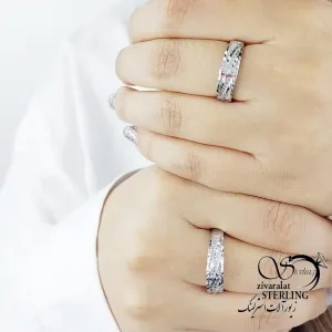 حلقه ست مردانه و زنانه طرح کلاسیک کد 18830