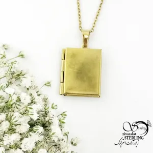 گردنبند استیل قاب عکسی (لاگت) کد 18982