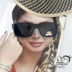 عینک دودی بغل طرح دار برند Polarized کد 19082