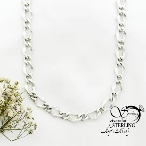 زنجیر (گردنبند) نقره کارتیر عیار925 کد 19391