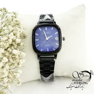 ساعت مربعی بند استیل مشکی برند کاسیو CASIO کد 19480