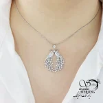 گردنبند نقره آویز طاووس با نقره ایتالیا کد 19568
