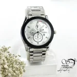 ساعت برند CASIO (کاسیو) بند استیل صفحه سفید کد 19981