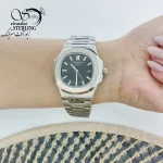ساعت برند Patek Philippe (پتک فیلیپ) صفحه مشکی استیل کد 19988
