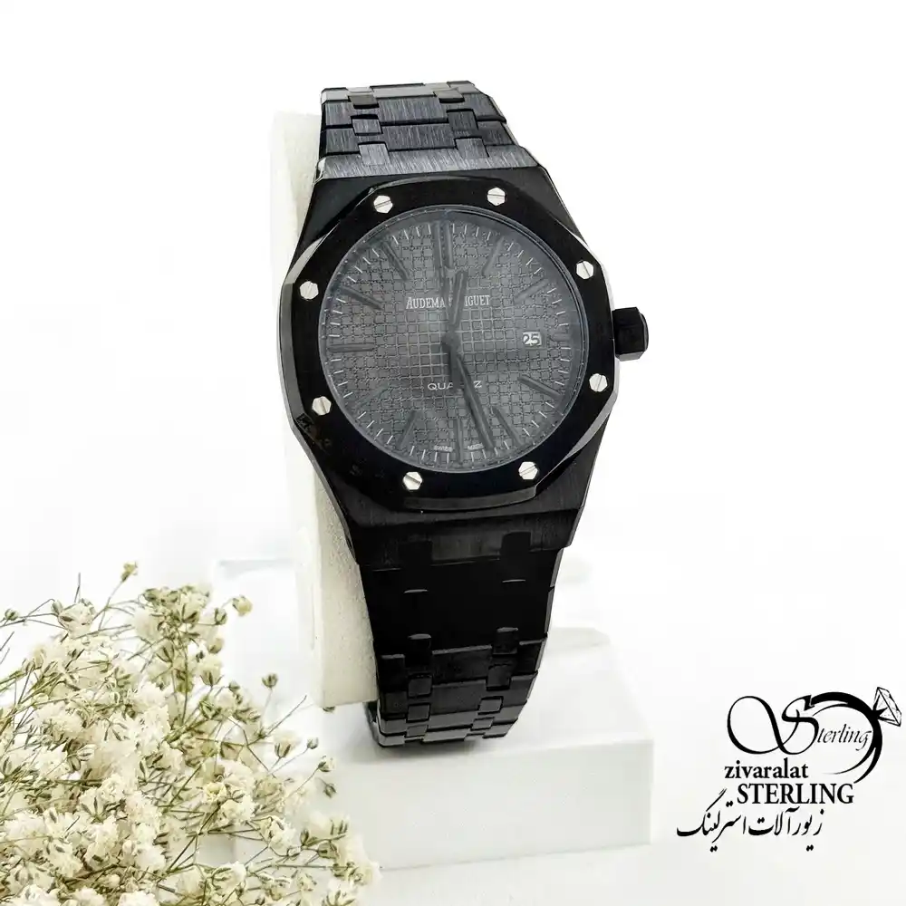 ساعت برند اودمار پیگه (Audemars Piguet) استیل مات مشکی کد 19989 ساعت برند اودمار پیگه (Audemars Piguet) استیل مات مشکی کد 19989