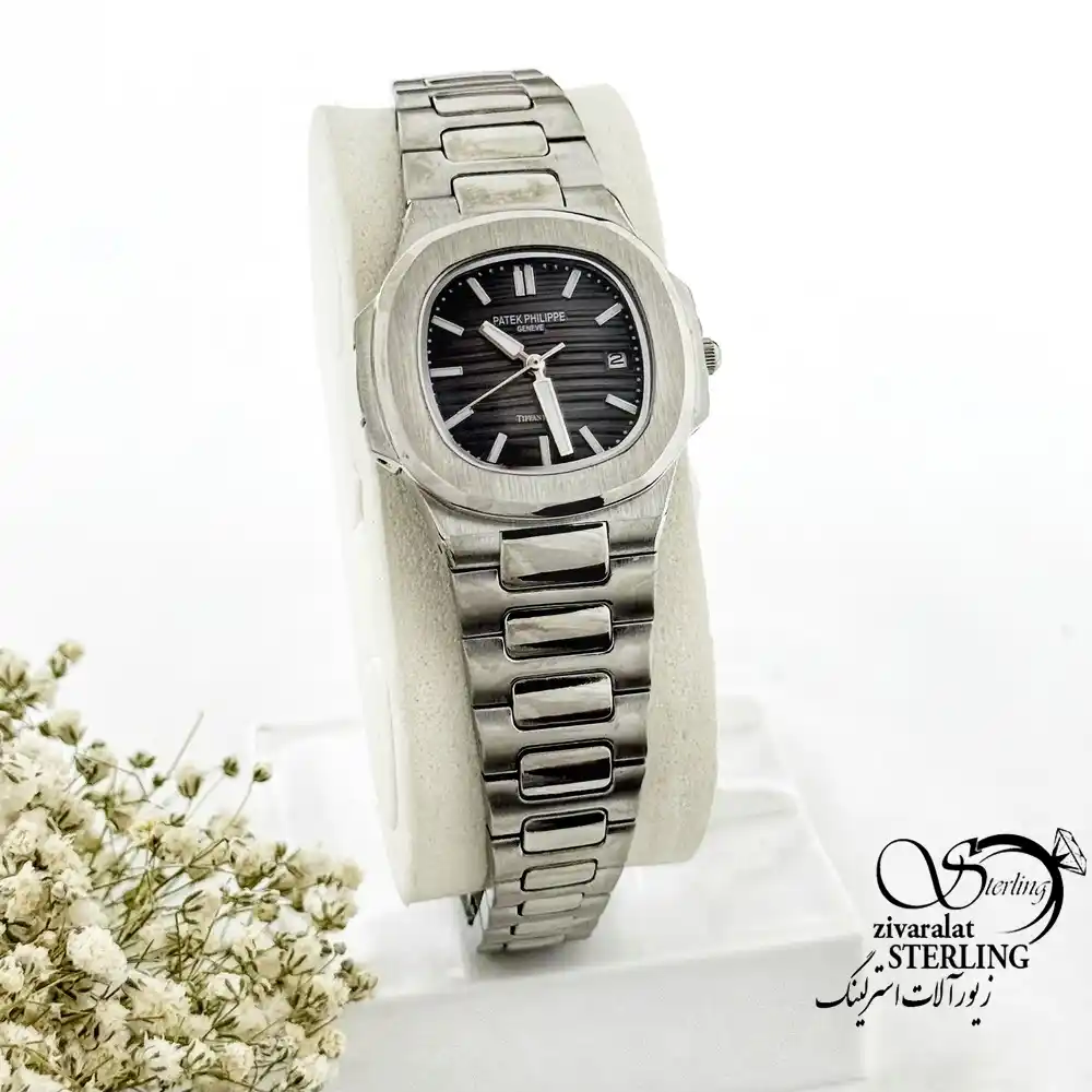 ساعت زنانه Patek Philippe (پتک فیلیپ) صفحه مشکی استیل کد 19990 ساعت زنانه Patek Philippe (پتک فیلیپ) صفحه مشکی استیل کد 19990