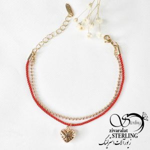1 دستبند زنانه برند ژوپینگ آویز قلبی کد 5341