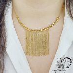 گردنبند کارتیه آویز ریش دار برند استیل کد 10320