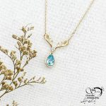 گردنبند ژوپینگ گوزنی نگین سوارسکی کد 13896