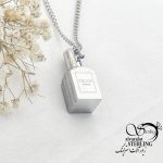 گردنبند سفید جا عطر یار برند استیل کد 17685