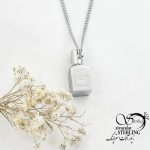 گردنبند سفید جا عطر یار برند استیل کد 17685