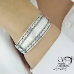 دستبند النگویی آینه ای کلاسیک (اسپرت) کد 19861