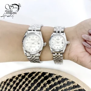 ساعت ست استیل سفید مارک رولکس (ROLEX) کد 20001