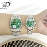 ساعت ست استیل صفحه سبز برند ROLEX کد 20004