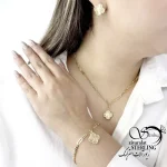 سرویس آویز ونکلیف طلایی کد 20055