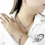 سرویس تیفانی سفید طرح طلا کد 20063