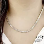 گردنبند جواهری طلایی فول نگین کد 20147