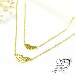 گردنبند استیل یلدایی طرح دو هندوانه قاچ شده کد 5138