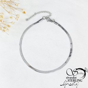 پابند ماری استیل نقره ای کد 11556