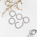 گوشواره استیل حلقه ای طرح طلا کد 11603