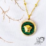 گردنبند مدوسا سبز برند استیل کد 12251