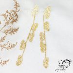 گوشواره زنجیری آویز پروانه با کد 12429