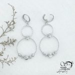 گوشواره حلقه گوی دار برند ژوپینگ کد 12601