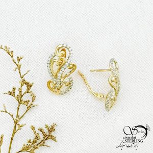 گوشواره ژوپینگ طرح طلا کد 12603