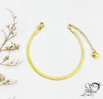 دستبند ماری استیل طرح طلا کد 12846
