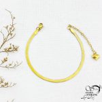 دستبند ماری استیل طرح طلا کد 12846