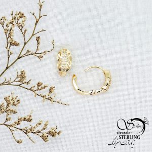 گوشواره کلیپسی طرح طلا برند ژوپینگ کد 13478