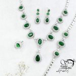 سرویس طرح زمرد آویز اشکی کد 15506