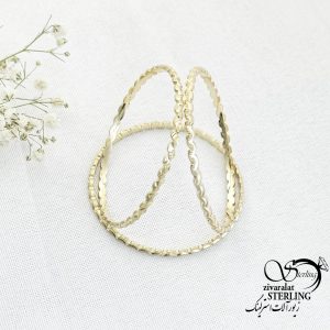 النگو بچه گانه طلاروس طرح موجدار کد 15606