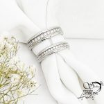 حلقه مردانه نقره نگین اتمی عیار925 ساخت ایتالیا  کد 17325