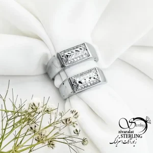 حلقه ست رکاب آیینه ای طرح کلاسیک کد 18831