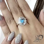 انگشتر فیروزه با نقره 925 عیار کد 20262