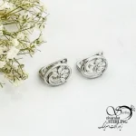 گوشواره نقره 925 عیار کلیپسی نگین دار کد 20265