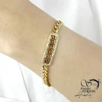 دستبند طرح طلا برند G&L طرح ورساچه کد 20456