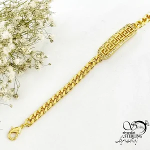 دستبند طرح طلا برند G&L طرح ورساچه کد 20456