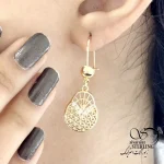 گوشواره مجلسی طرح حصیری کد 20486