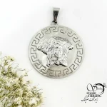 گردنبند مدوسا برجسته مارک استیل کد 20522