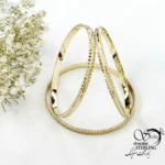 النگو بچه گانه 3میل طرح دار مارک طلاروس کد 20557