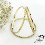 النگو بچه گانه طلاروس طرح لوزی 3 میل کد 20558